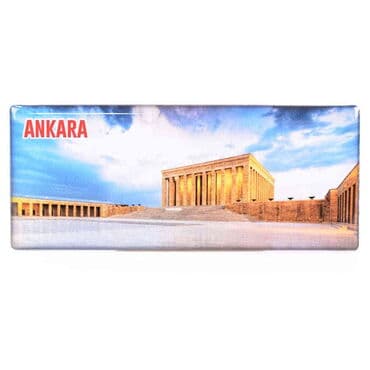 Ankara Themed Epoxy Dome Panaromic Souvenir Fridge Magnet 120x50 cm - 16