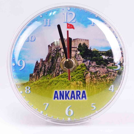 Toptan Ankara Temalı Myros Plastik Saat Magnet