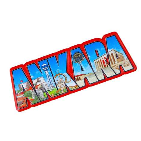Ankara Temalı Myros Yöresel Polyester Magnet - 2