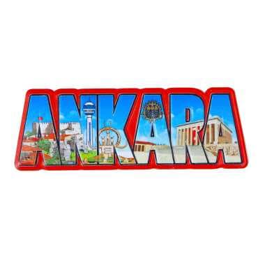 Ankara Temalı Myros Yöresel Polyester Magnet