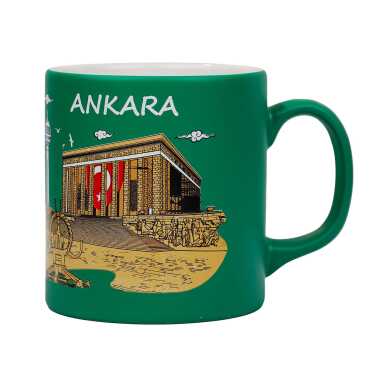 Toptan Ankara Temalı Seramik Renkli Baskılı Kupa 82x90 mm - 2