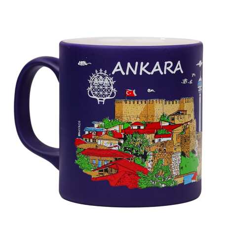 Toptan Ankara Temalı Seramik Renkli Baskılı Kupa 82x90 mm - 7