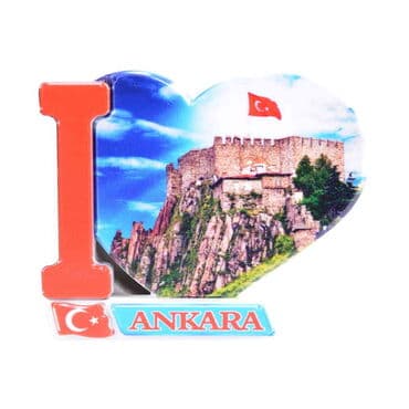 Ankara Themed Customised UV Printed Plastic Base Heart Shaped Fridge Magnet 86x62 mm - 8