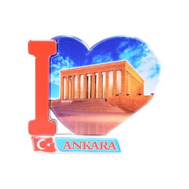 Ankara Themed Customised UV Printed Plastic Base Heart Shaped Fridge Magnet 86x62 mm - 13