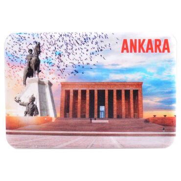 Ankara Themed Customised UV Printed Plastic Base Rectangle Fridge Magnet 80x50 mm - 5