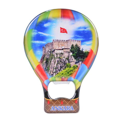 Ankara Themed Baloon Shaped Metal Magnetic Bottle Opener 102x73 mm - 4