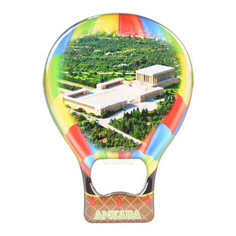 Ankara Themed Baloon Shaped Metal Magnetic Bottle Opener 102x73 mm - 13