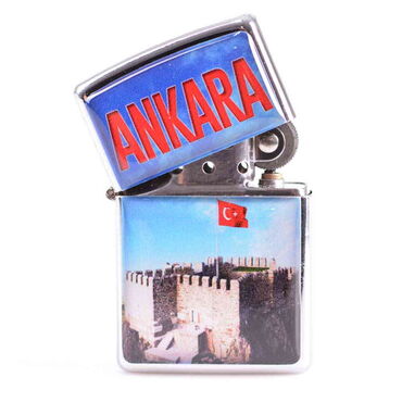 Ankara Themed Custom Printed Metal Gasoline Lighter - Thumbnail