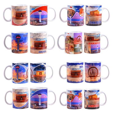 Ankara Themed Customised Porcelain Souvenir Travel Mug 80x95 mm - 5