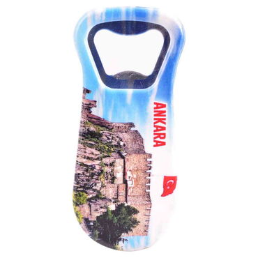 Ankara Themed Customised Uv Printed Plastic Base Plastic Base Bottle Opener 95x43 mm - Thumbnail