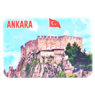 Myros - Ankara Themed Customised UV Printed Plastic Base Rectangle Fridge Magnet 80x50 mm