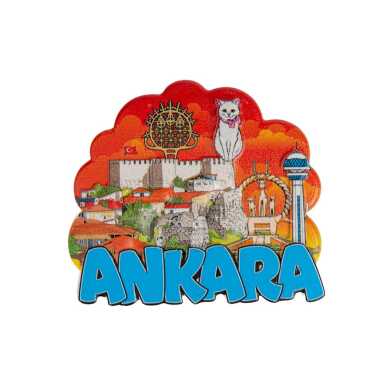 Ankara Themed Myros Traditional Polyester Refrigerator Magnet - 3