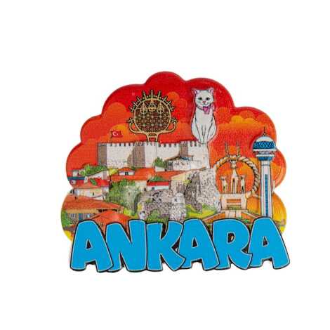 Ankara Themed Myros Traditional Polyester Refrigerator Magnet - 3