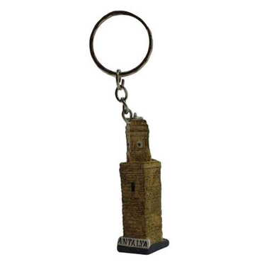 Myros - Antalya Clock Tower Themed Polyester Keychain