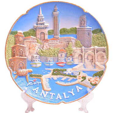 Myros - Antalya Region Ceramic Plate 20 Cm