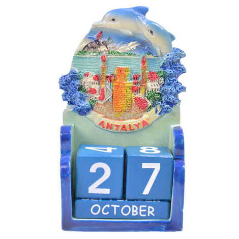 Antalya Region Polyester Blue Dolphin Calendar