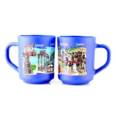 Myros - Antalya Region Themed Colored Glass Mug