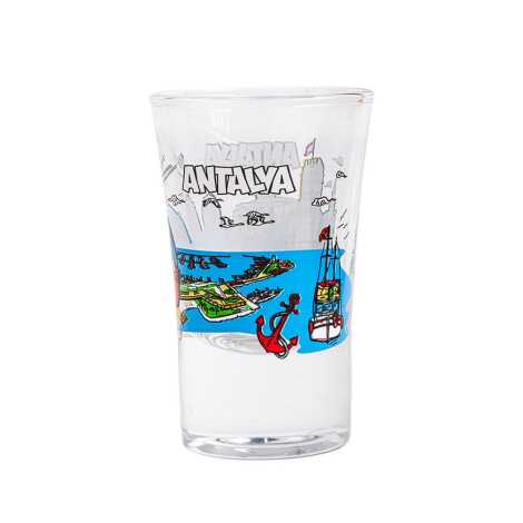 Antalya Region Themed Printed Shot Glass 45x70 mm - 2
