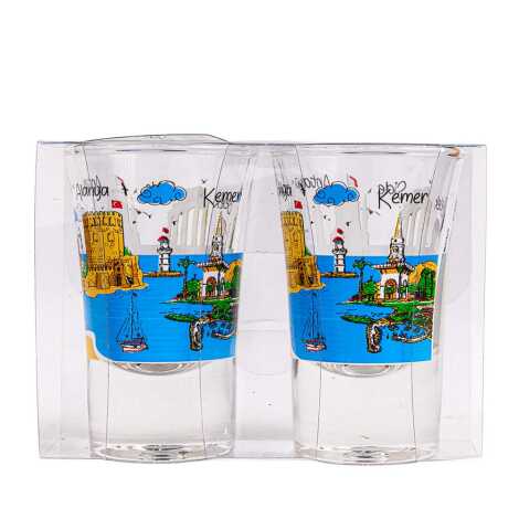 Antalya Region Themed Set of Two Shot Glasses - 1