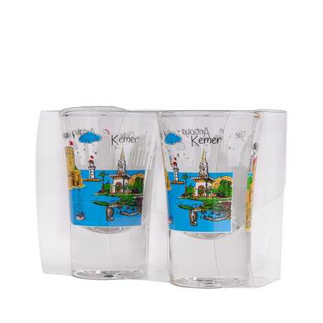 Antalya Region Themed Set of Two Shot Glasses - 2