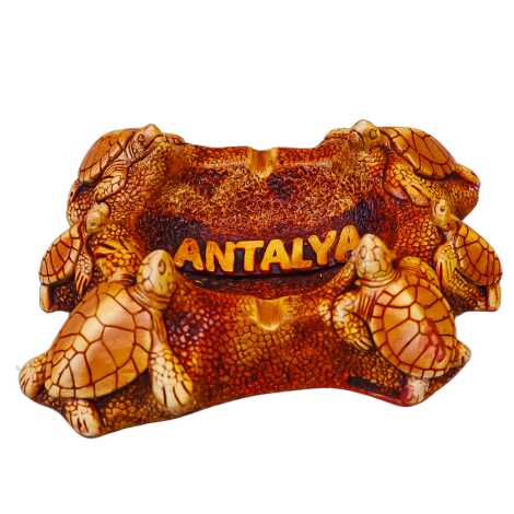Antalya Temalı Alçı Altı Kaplumbağalı Küllük - 5