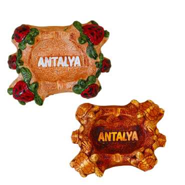 Antalya Temalı Alçı Altı Kaplumbağalı Küllük - 2