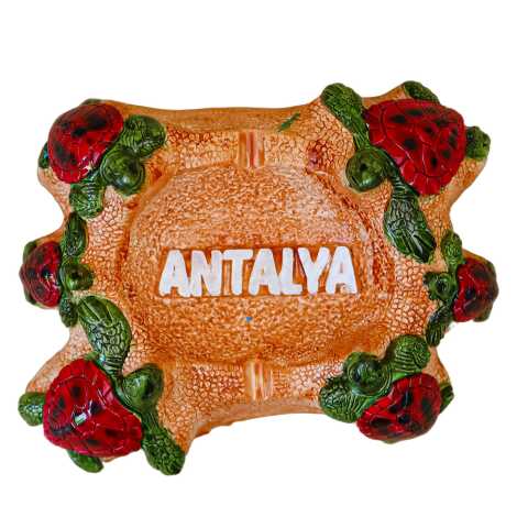 Antalya Temalı Alçı Altı Kaplumbağalı Küllük - 3