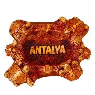 Antalya Themed Plaster Turtle Ashtray - 4