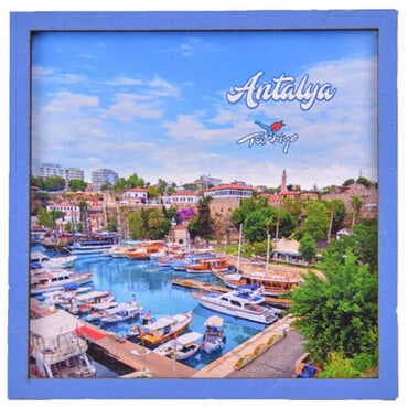 Antalya Themed Wooden Cute Animals Souvenşr Fridge Magnet Serie C 90x120 mm - 9