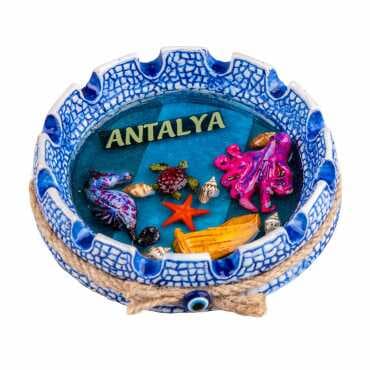 Antalya Temalı İPLİ YUVARLAK POLYESTER BÜYÜK KÜLLÜK