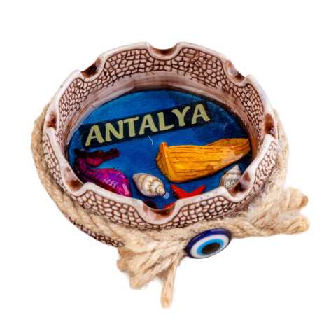Antalya Temalı İPLİ YUVARLAK POLYESTER KÜÇÜK KÜLLÜK - 3