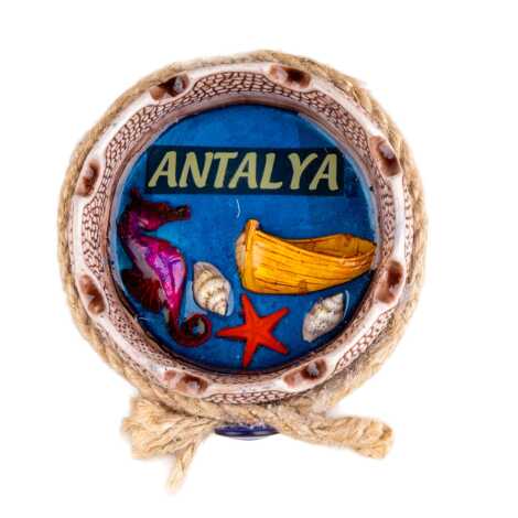 Antalya Temalı İPLİ YUVARLAK POLYESTER KÜÇÜK KÜLLÜK - 2