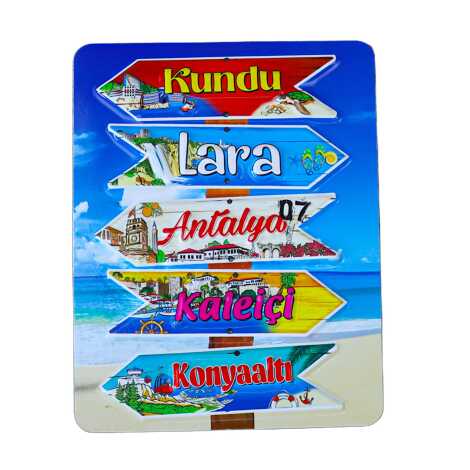 Antalya Temalı Kabartma Pvc Magnet 70*90 Mm - 4