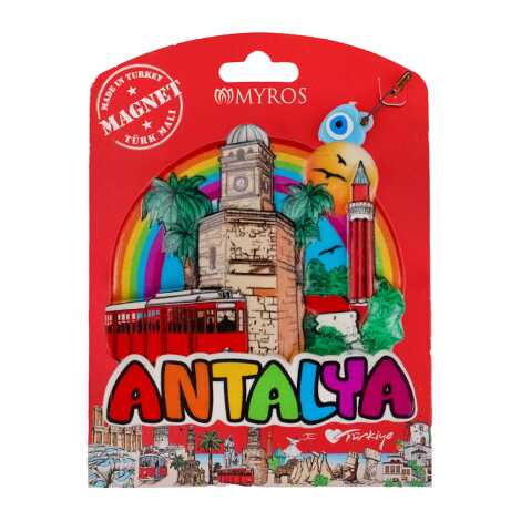 Antalya Temalı Kartonetli Uv Polyester Magnet - 1