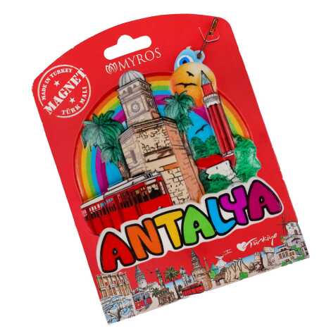 Antalya Temalı Kartonetli Uv Polyester Magnet - 10