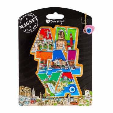 Antalya Temalı Kartonetli Uv Polyester Magnet - 4