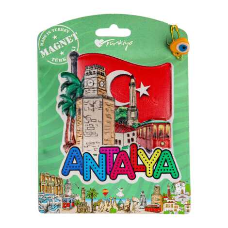 Antalya Temalı Kartonetli Uv Polyester Magnet - 6