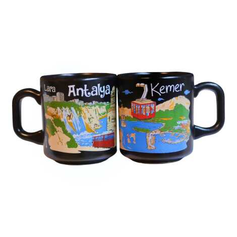 Antalya Temalı Kaşıklı Kapuçino Kupa Kutulu - 8