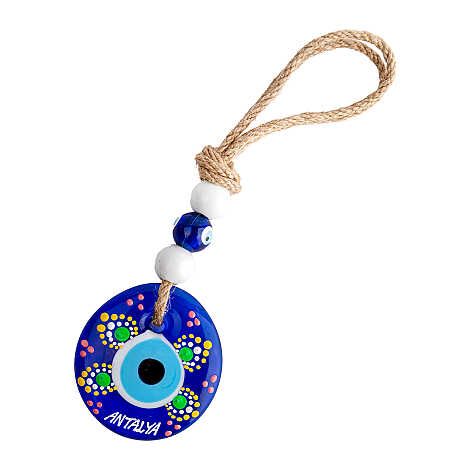 Antalya Temalı MANDALA DESENLİ NAZAR DUVAR SÜSÜ 10 CM - 1
