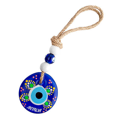 Antalya Temalı MANDALA DESENLİ NAZAR DUVAR SÜSÜ 10 CM - 3