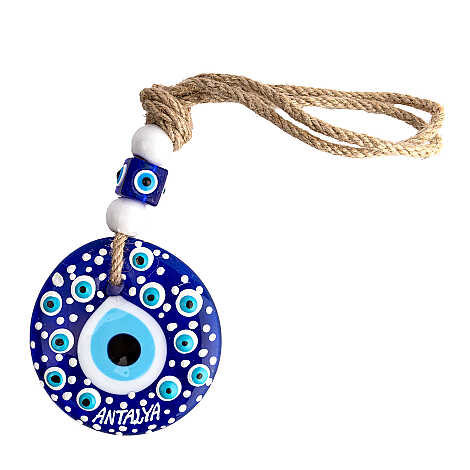Antalya Temalı MANDALA DESENLİ NAZAR DUVAR SÜSÜ 10 CM - 4