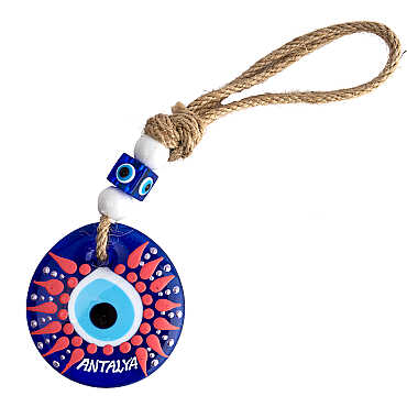 Antalya Temalı MANDALA DESENLİ NAZAR DUVAR SÜSÜ 10 CM - 5