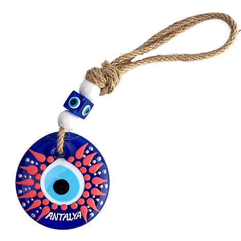 Antalya Temalı MANDALA DESENLİ NAZAR DUVAR SÜSÜ 10 CM - 5