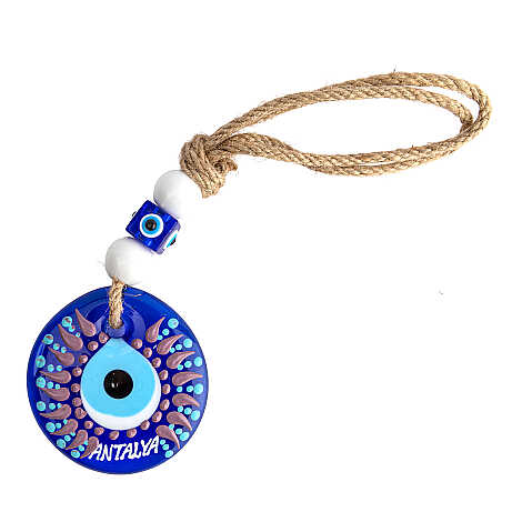 Antalya Temalı MANDALA DESENLİ NAZAR DUVAR SÜSÜ 10 CM - 6