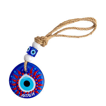Antalya Temalı MANDALA DESENLİ NAZAR DUVAR SÜSÜ 10 CM - 9