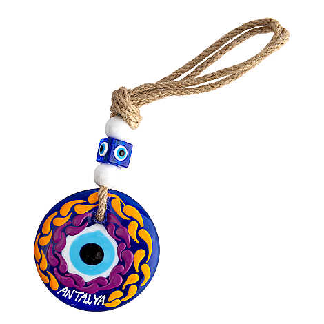 Antalya Temalı MANDALA DESENLİ NAZAR DUVAR SÜSÜ 10 CM - 11