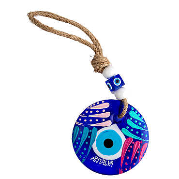 Antalya Temalı MANDALA DESENLİ NAZAR DUVAR SÜSÜ 10 CM - 12