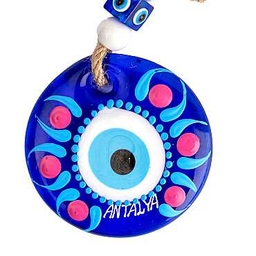Antalya Temalı MANDALA DESENLİ NAZAR DUVAR SÜSÜ 13 CM - 10