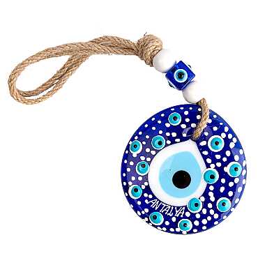 Antalya Temalı MANDALA DESENLİ NAZAR DUVAR SÜSÜ 13 CM - 3