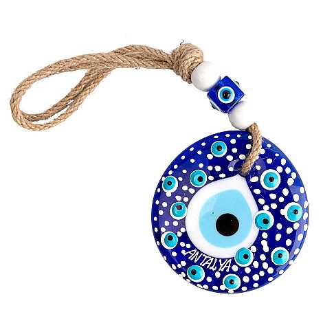 Antalya Temalı MANDALA DESENLİ NAZAR DUVAR SÜSÜ 13 CM - 3